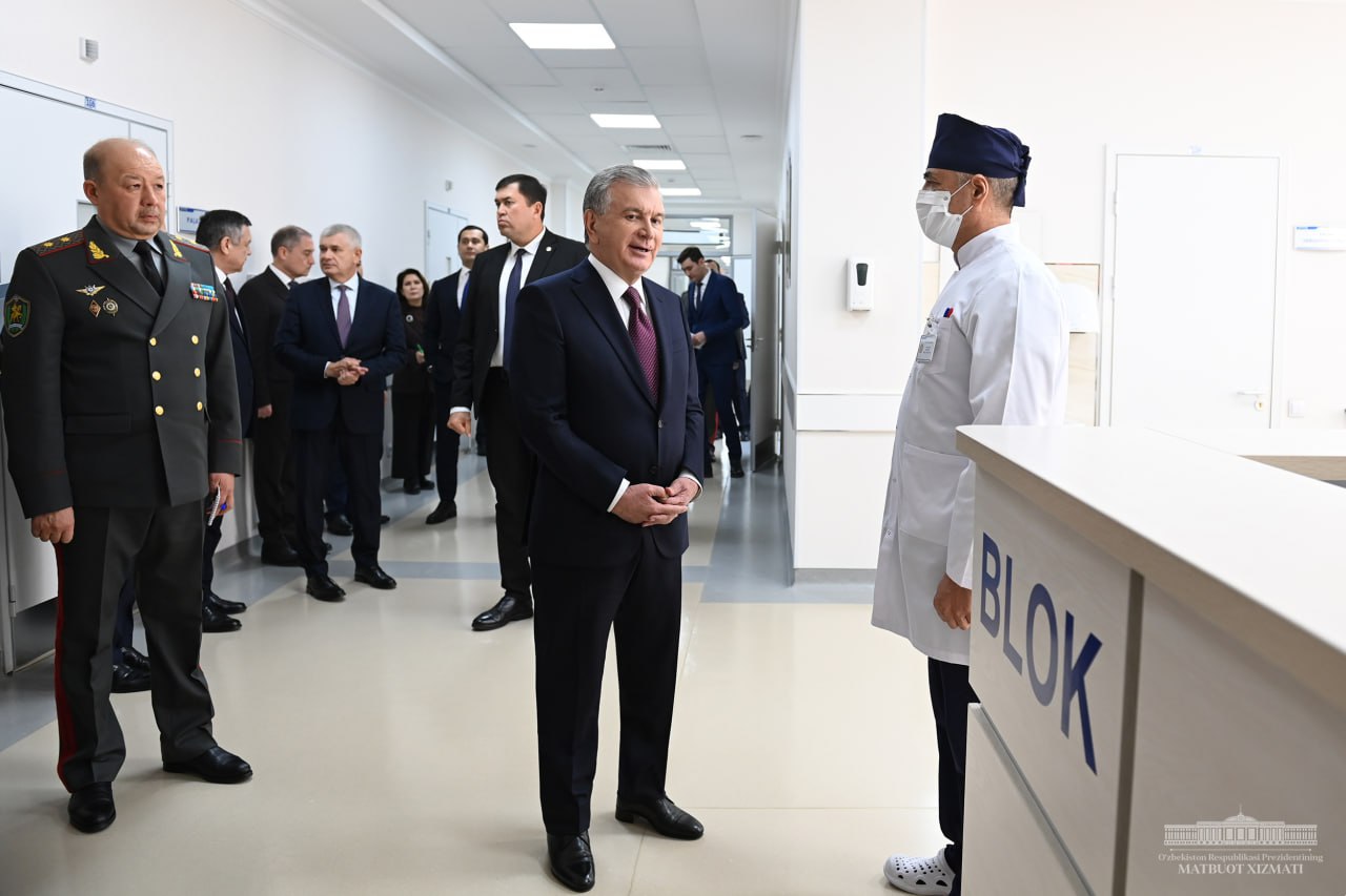 Prezident harbiy tibbiyot muassasalarini borib ko‘rdi