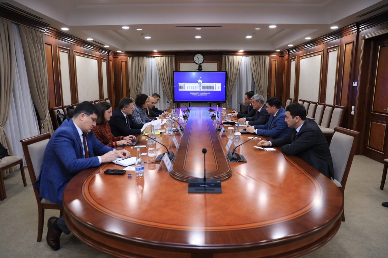 Parlamentning yuqori palatasida Jahon banki vakili bilan hamkorlik istiqbollari muhokamasiga bag‘ishlangan uchrashuv bo‘lib o‘tdi