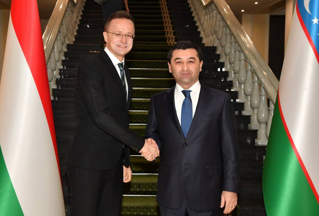 Acting FM of Uzbekistan meets Minister of Foreign Affairs and Trade of Hungary