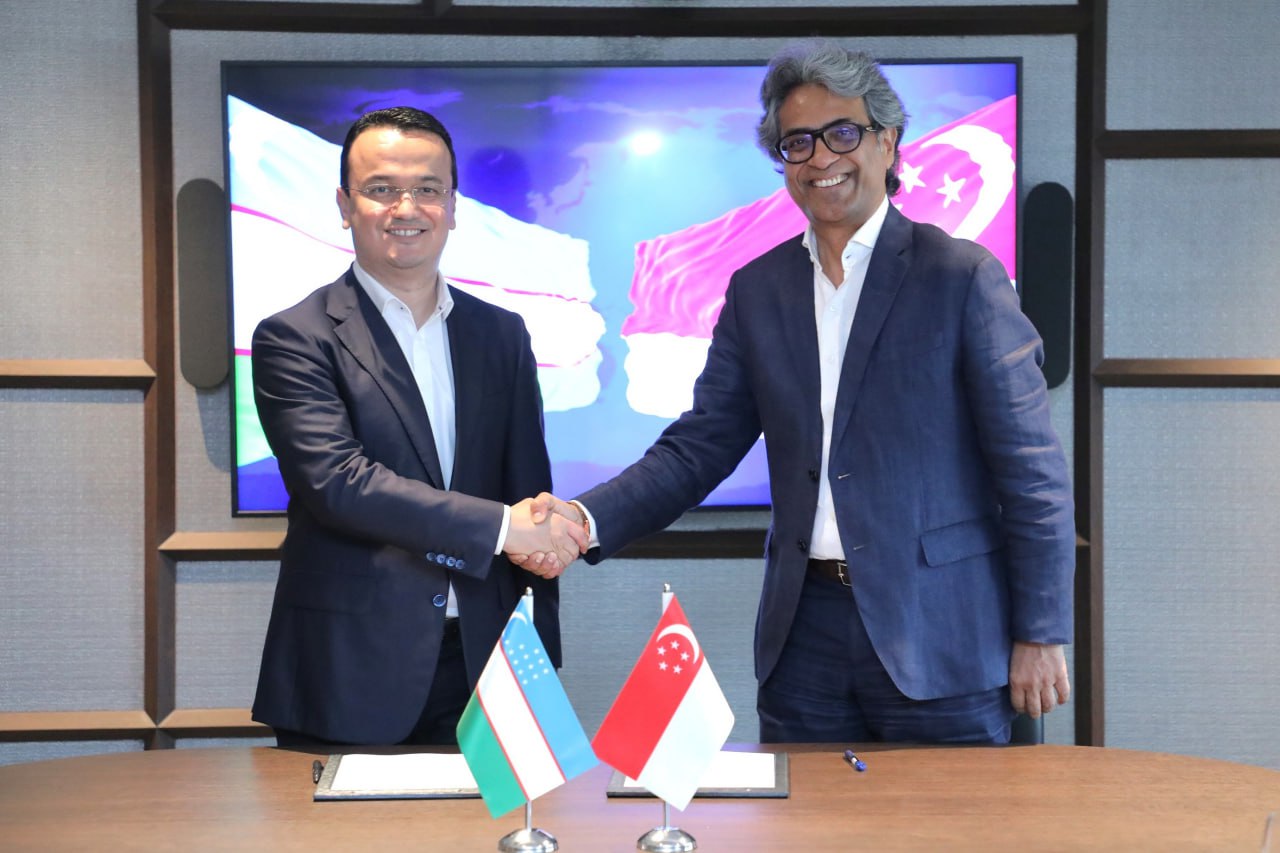 O‘zbekiston va Singapur: yirik investitsiya loyihalarini amalga oshirish bo‘yicha erishilgan kelishuvlar